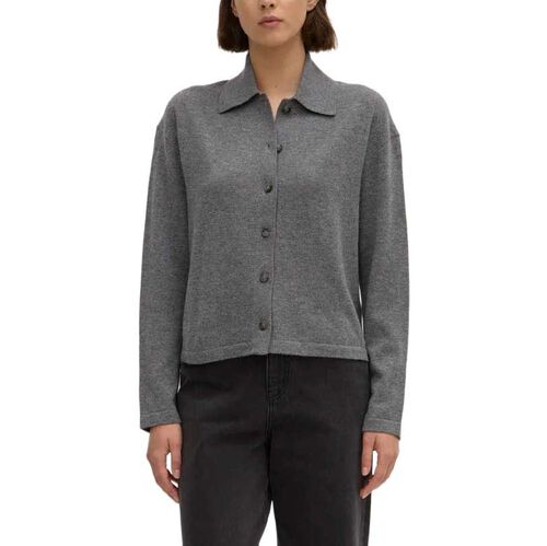 Assembly Label Wool Cashmere Knit Cardigan Grey Marle